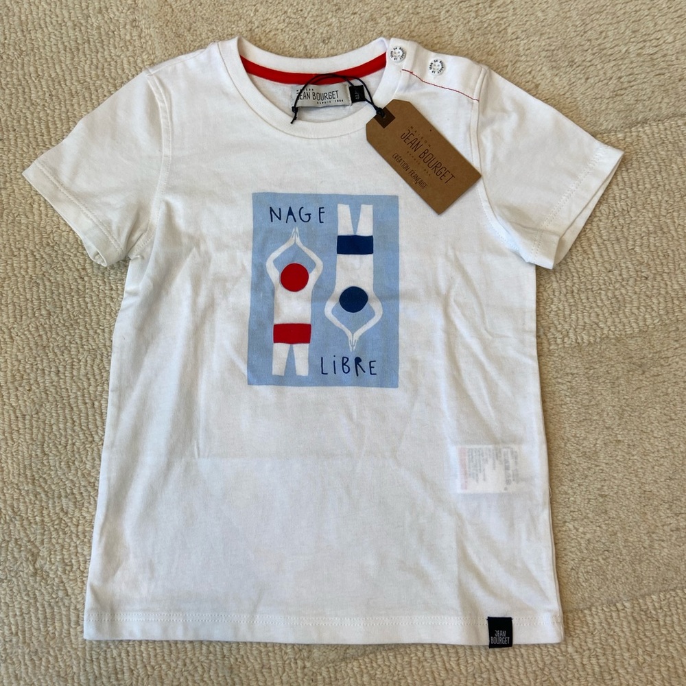 Jean Bourget brand new shirt swimmers NAGE LIBRE